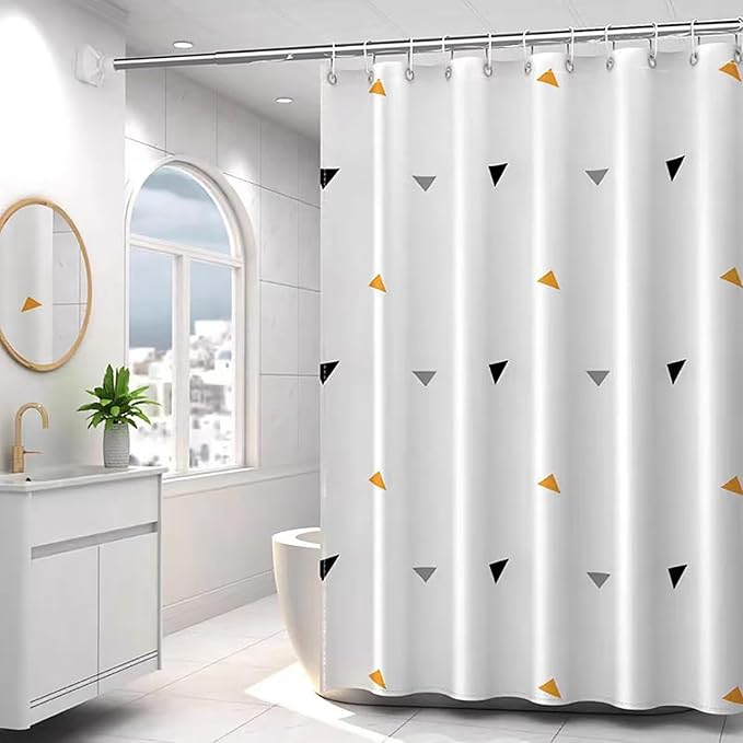 Shower Curtain Liner, 5G Shower Liners with 12 Rustproof Metal Grommets and Weighted Magnets, Waterproof Duty Shower Curtains for Shower Bathroom 72 x 72