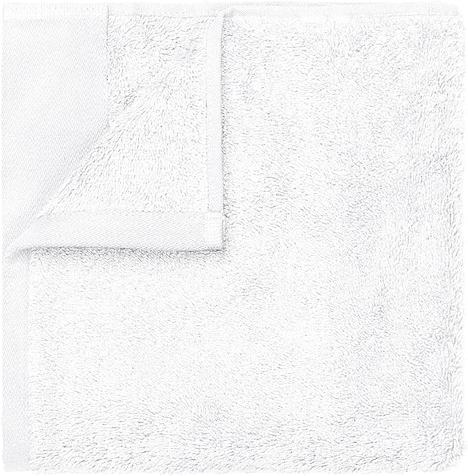 Blomus Riva Organic Terry Cloth Hand Towel - White - Set of 2-30x50cm / 12x20in