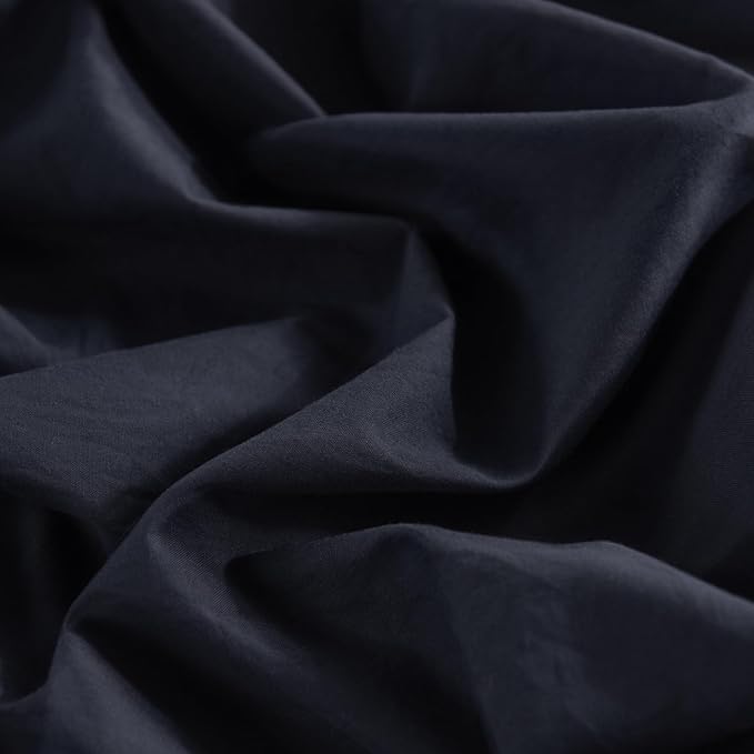 NEXHOME PRO Cal King Duvet Cover Set – 100% Certified Organic Cotton with Washed Feel & Linen-Like Texture, Comfortable & Breathable, Home Bedding Set Dark Grey (No Comforter)