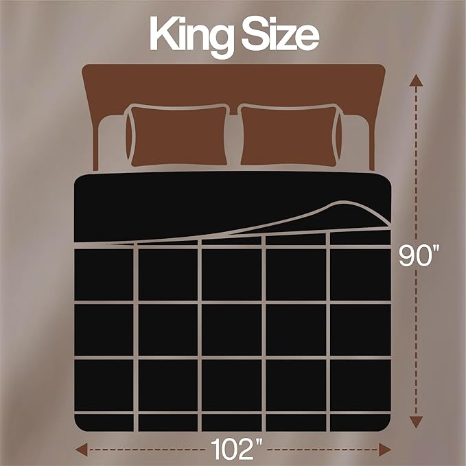 Utopia Bedding King Comforter Duvet Insert, Quilted Black Comforter with Corner Tabs, Box Stitched Down Alternative Comforters King Size 90 x 102 inches