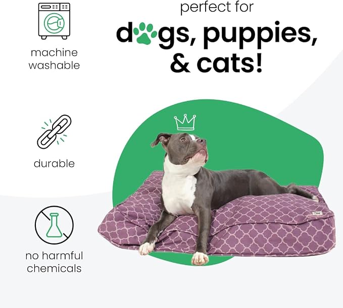 Molly Mutt Large Crib Mattress Cover - Royals Print - Measures 27”x52”x5”- 100% Cotton - Durable - Breathable - Sustainable - Machine Washable Dog Bed Cover