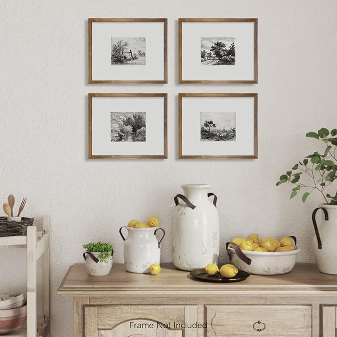 Tree Drawing Neutral Wall Picture Poster Print | Boho French Country Aesthetic Botanical Set | Vintage Farmhouse Wall Art | Woodland Minimalist Black White Room Decor | Kitchen Bathroom Bedroom Décor