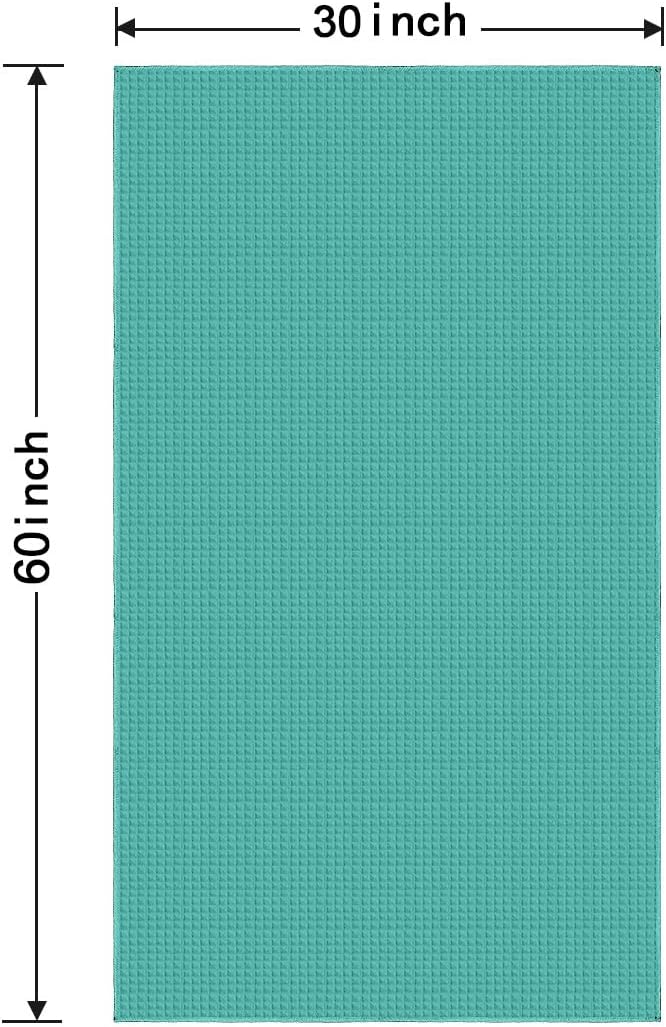 HOMEXCEL Waffle Bath Towels 4 Pack, Premium Microfiber Beach Towels, Ultra Soft, Lightweight, Highly Absorbent Quick Dry Towel for Bathroom, Beach, Pool, Shower and Spa, 30 x 60 Inch, Multicolor