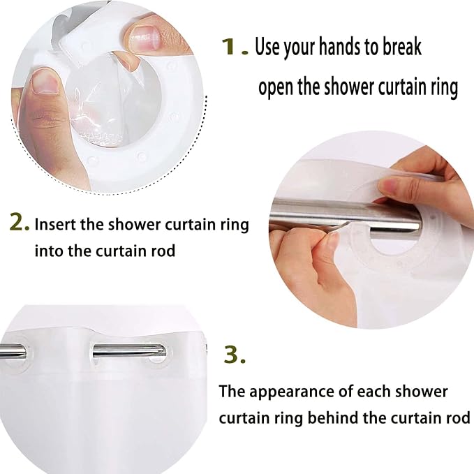 3D PEVA Shower Curtain Liner Water Cube Waterproof Shower LinerShower Curtain Liner PEVA 71" x 74"No Hook Bathroom Shower Curtain