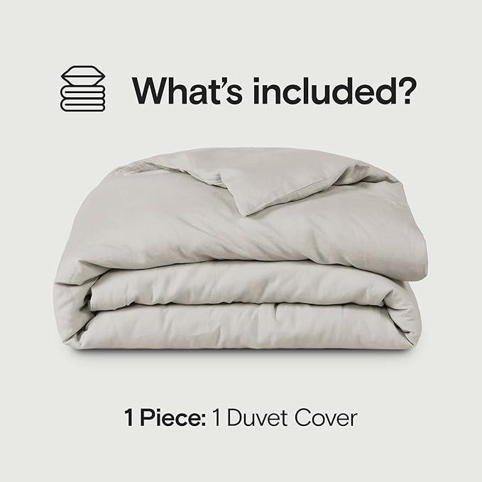 SIJO Premium Stone Washed Organic French Linen Duvet Cover, GOTS Certified Organic, Small Batch Sourced from Normandy, Best Cooling Linen Sheet Award by Sleep Foundation (Classic, King/Cal King)