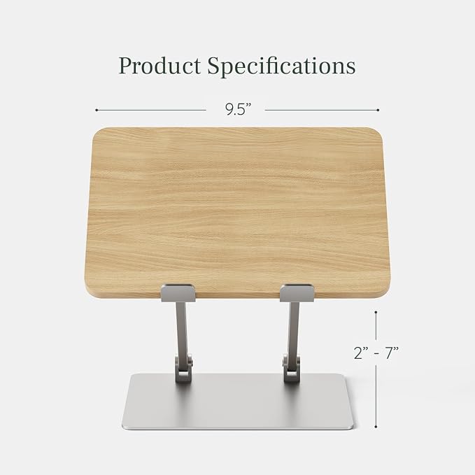 Branch Adjustable Laptop Stand, Portable Wooden Laptop Riser