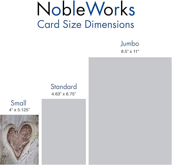 The Best Card Company - 20 Cute Boxed Cards (4 x 5.12 Inch) - Assorted Blank Set (10 Designs, 2 Each) - Heartscapes AM6838OCB-B2x10