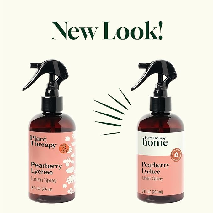 Plant Therapy Home Pearberry Lychee Linen Spray, Bright, Fun & Fruity Scent, Enlivens Your Home Atmosphere, Adds a Touch of Cheer with Each Spritz, Natural Fragrance 8 oz