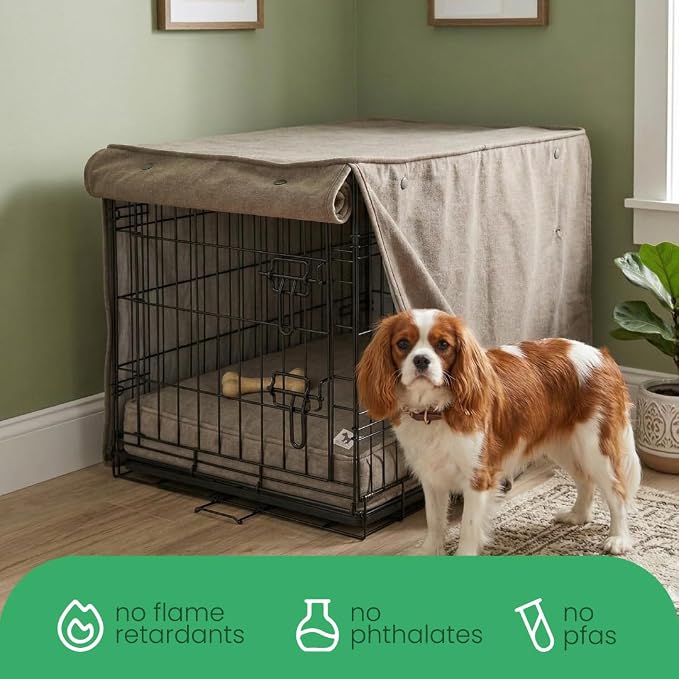 Molly Mutt Jupiter Dog Crate Cover, GOTS-Certified 100% Organic Cotton Canvas Cover for Dog or Puppy Kennel and Cage, Washable, Free of Harmful Chemicals, XX-Large, Fits 48"x30"x33" Crate