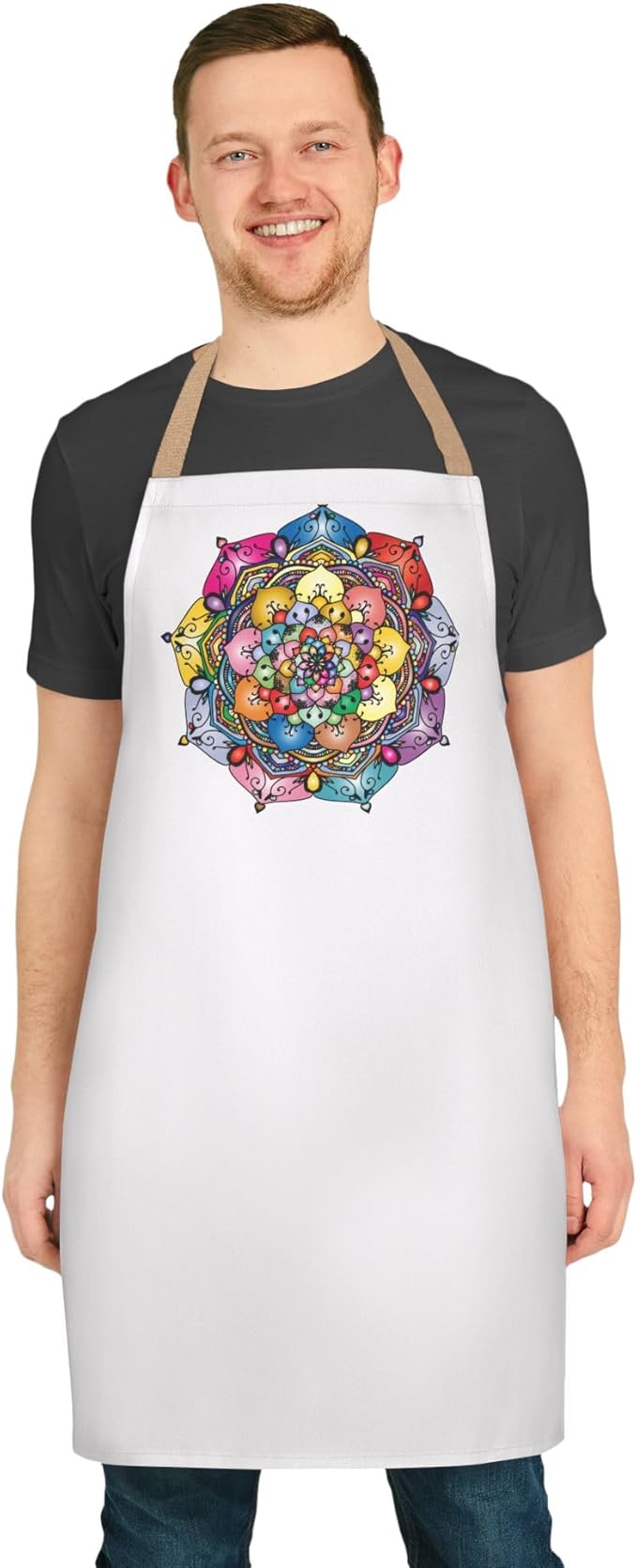 Colorful Floral Mandala Apron | Multicolor Straps