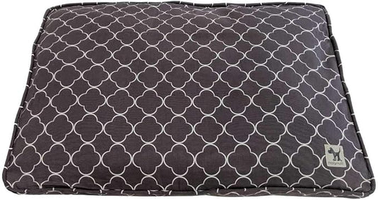 Molly Mutt Sheepy Wool Crate Mat - 100% Cotton Canvas Cover with Temperature-Regulating 100% Natural Wool-Filled Insert Dog Bed - Soft & Supportive Bed - (48"x30"x2.5", Clark Gable)