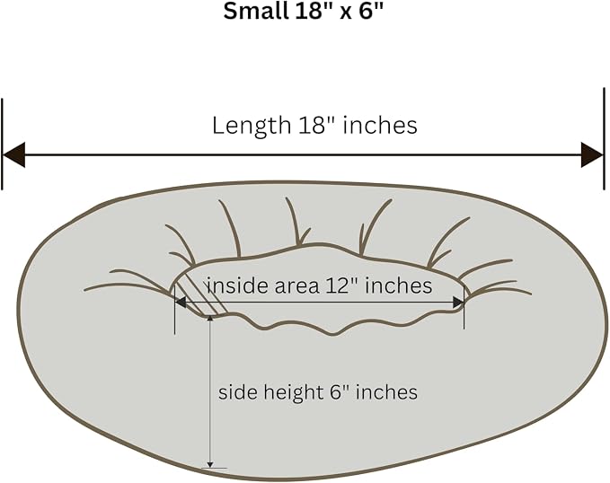 Organic Cotton Canvas Dog Bed: Removable Cover, Natural Fill - Made in USA (Blue Gray, X Small 18" x 6" inches)