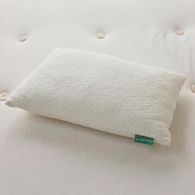 Avocado Organic Pillow Natural Latex Core with Kapok Fiber Fill (King (34" x 19"))