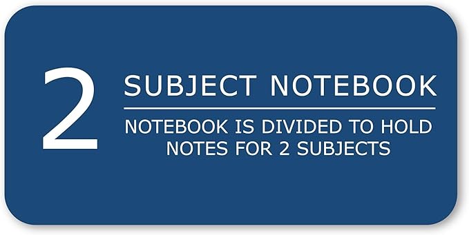 ROARING SPRING Environotes Recycled Spiral Notebook – 11" x 9", Two Subject, 80 Sheets, College Ruled Perforated Heavyweight 20 lb Paper, 2 Double Pocket, Made in USA