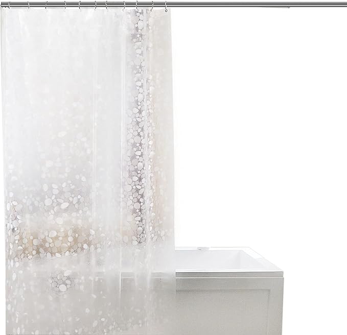 Myuilor Bathroom Shower Curtain Liner, 80x87 Inches PEVA 3G Shower Curtain Liner with a Set of Grommet Holes, Waterproof Thin Plastic Liners