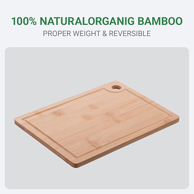 Wood Cutting Boards for Kitchen, Bamboo Cutting Board, Heavy Duty Wooden Chopping Boards for Kitchen Counter Space(Small, 11x7.87 inch)