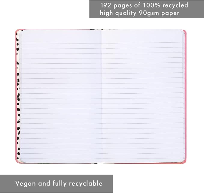 Pukka Pad, Pukka Planet A5 Soft Cover Notebook - Casebound Journal Featuring Acid-Free, Vegan Inks and Glue with Ethically Sourced Recycled Paper, 8.46 x 5.27in - Help Save the Planet