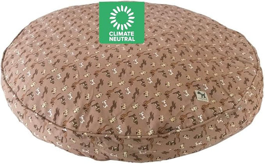Molly Mutt Daysleeper Dog Bed Duvet Cover, GOTS-Certified 100% Organic Cotton Canvas Cover for Dog, Puppy, or Cat Bed, Durable, Washable, and Free of Harmful Chemicals, Round, 36"x5"