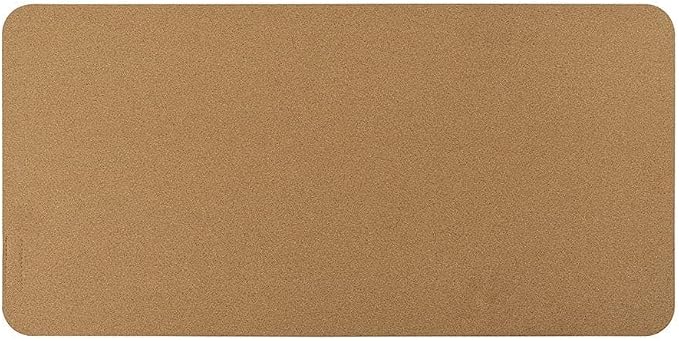 Desky Cork & Felt Mouse Pad – Dual-Sided Mini Desk Mat with Non-Slip Cork & Felt, Anti-Scratch Surface for Laptop or Mouse Use (11" x 8.6", Light Grey)