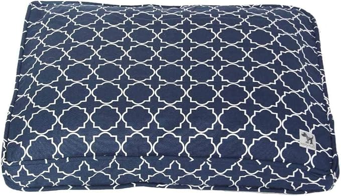 Molly Mutt Dog Crate Pad Cover, 100% Cotton Canvas Cover for Dog or Puppy Crate Bed, Durable, Washable, and Free of Harmful Chemicals, Pre-Shrunk, 30"x21"x2.5", Romeo & Juliet