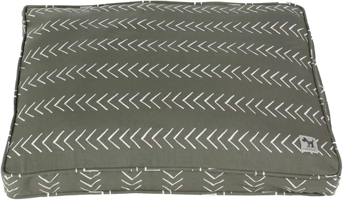 Molly Mutt Dog Crate Pad Cover, 100% Cotton Canvas Cover for Dog or Puppy Crate Bed, Durable, Washable, and Free of Harmful Chemicals, Pre-Shrunk, 24"x18"x2.5", Forever Young