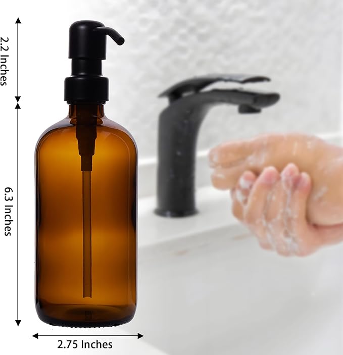 Diahom Soap Dispenser and Bamboo Dish Brush