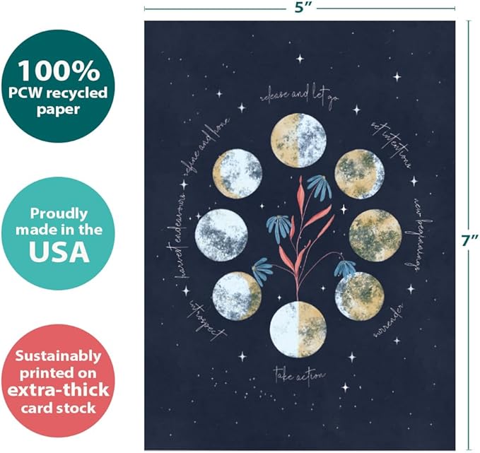 Tree-Free Greetings - All Occcasion Cards - 1 Card + Matching Envelope - Made in USA - 100% Recycled Paper - 5"x7" - Relax Connect Harness (GO65264)
