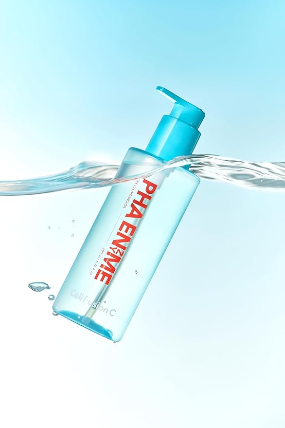 Cell Fusion C PHA Enzyme Pore Cleansing Oil, Makeup Remover with Enzyme, PHA & Jojoba Oil, Removes Blackheads & Sebum, Lightweight Facial Cleanser, 6.76 fl.oz / 200ml