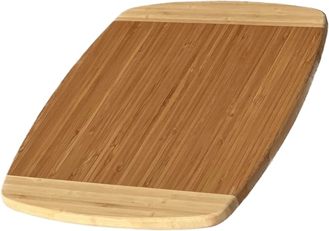 CBN112 Napa Bamboo Wood Cutting Board for Kitchen | Chopping Board | Carving Vegetables, Fruits, Meat - 12'' x 12" x 0.75"