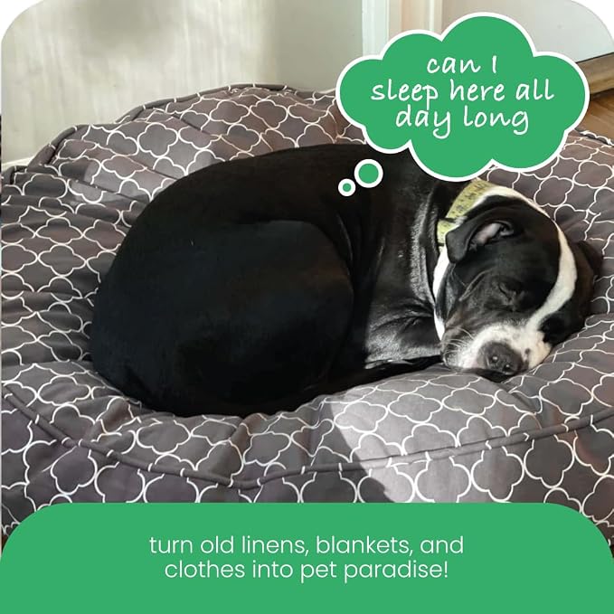 Molly Mutt Medium to Large Dog Bed Cover - Clark Gable Print - Measures 36” x 5’’ - 100% Cotton - Durable - Breathable - Sustainable - Machine Washable Dog Bed Cover