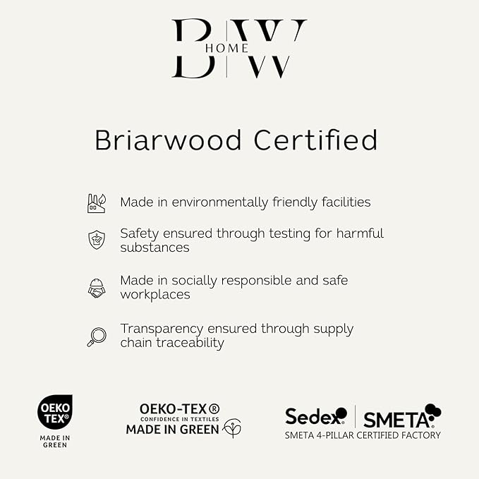 Briarwood Home Extra Deep Fitted Sheet 100% Organic Cotton Flannel, Breathable, Anti-Slip, Shrink-Resistant, Wrinkle-Free, Double-Stitched, Fits Deep Mattresses, White, King