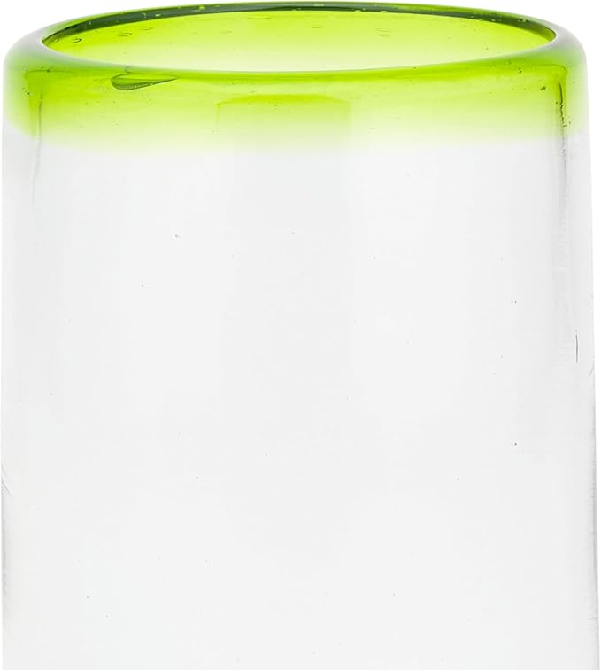 10 Strawberry Street Lime Rim Mexican Glassware, Hiball, Set of 4
