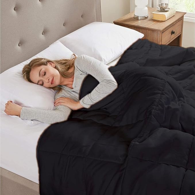 All Season Hypoallergenic Luxurious Down Alternative Cotton Comforter, Ultra-Soft 750 Fill-Power Super King Size Measure 110" x 96", Dark Gray