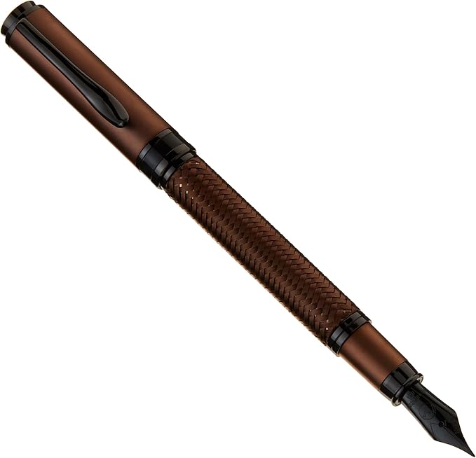 Monteverde Innova Formula M Fountain Pen, Bronze - Extra Fine Nib, Luxury Pen with Durable PVD Coating, Refillable, JoWo Stainless Steel Nib, Premium Gift Box