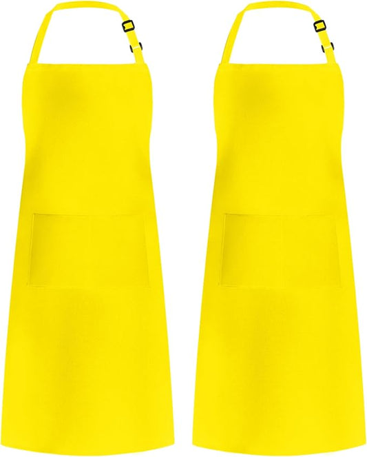 Syntus Apron for Men Women, Adjustable Cooking Kitchen Chef Aprons with 2 Pockets