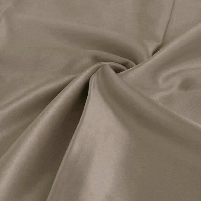 uxcell 1 Pack 100% Charmeuse Pure Silk Pillowcase for Hair and Skin, 350TC 19 Momme Soft Breathable Pillow Case with Hidden Zipper, Light Coffee Standard(20x26inch)