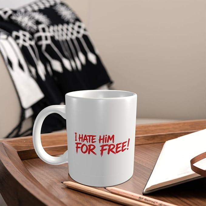 Free Protest Handmade Ceramic Mug Eco Friendly Thick Non Slip Base Comfort Handle Home Office