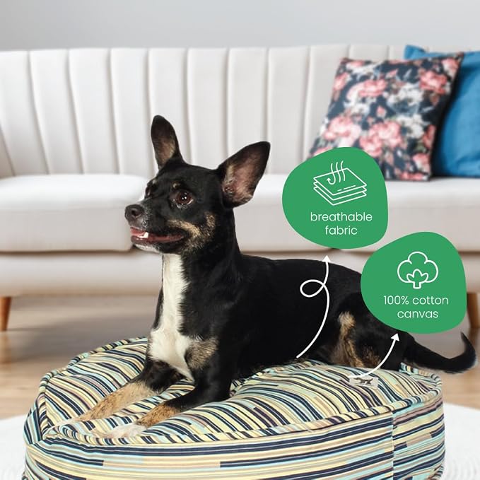 Molly Mutt I Don't Like Mondays Dog Bed Duvet Cover, 100% Cotton Canvas Cover for Dog, Puppy, or Cat Bed, Durable, Washable, and Free of Harmful Chemicals, Medium/Large, 27"x36"x5"