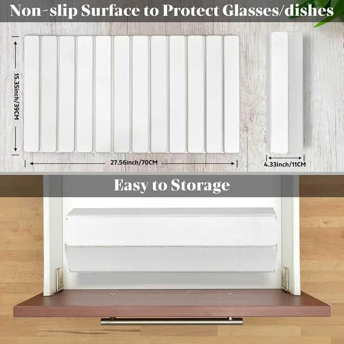 2 PCS Extra Large Stone Dish Drying Mat for Kitchen Counter, Foldable Quick Drying Dish Mats, Super Absorbent Drying Pad, Kitchen Counter Mats for Dishes, Bottles, Cups(White 28"×16" & 8"x4")