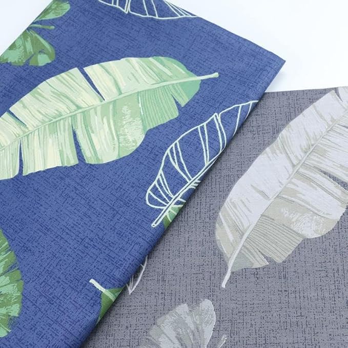 TAOSON 100% Cotton 300 Thread Count Body Pillow Cover Pillowcase Pillow Protector Cushion Cover with Zippers Only Cover No Insert (Dark Grey Banana Leaf,21"x54")