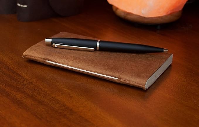 Nepali Companion Pocket Notebook with Handmade Paper and Vegetable-Dyed Cover, Vintage Composition Notebook for Office, School, and Home, 3.5x5 inch, Handcrafted in Nepal (Small, Terra Cotta)