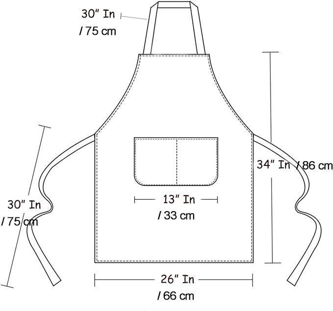 Art Aprons for Painting Pottery Ceramics, Mens Women Kitchen Cooking Aprons Waterproof Green