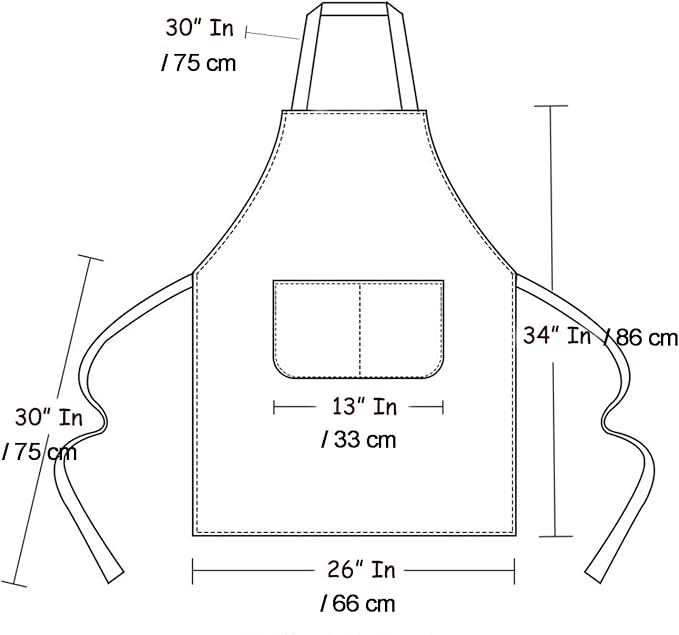 Art Aprons for Painting Pottery Ceramics, Mens Women Kitchen Cooking Aprons Waterproof Green