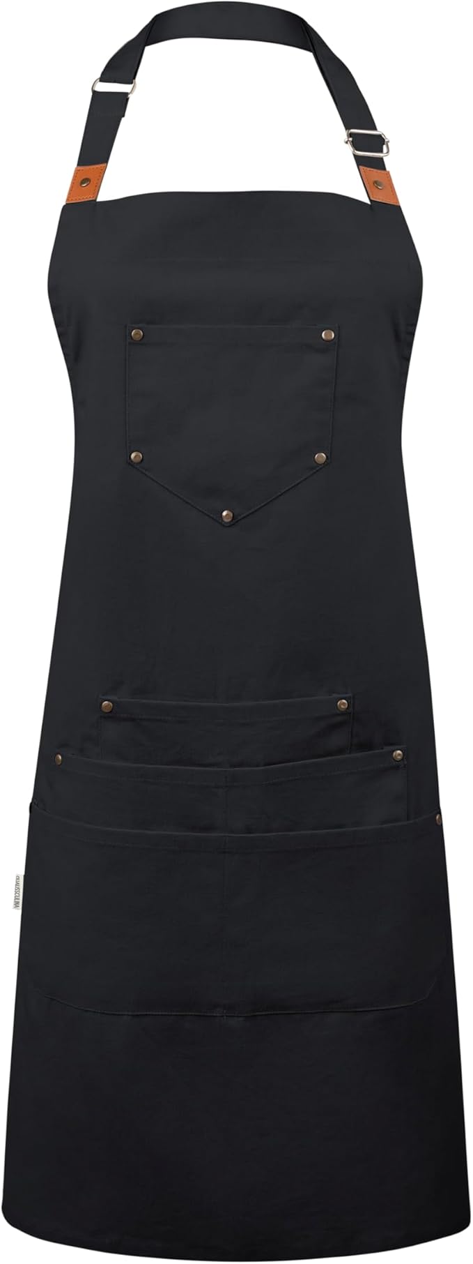 Cotton Canvas Apron for Women & Men – Adjustable Neck Strap & Waist Ties with Pockets