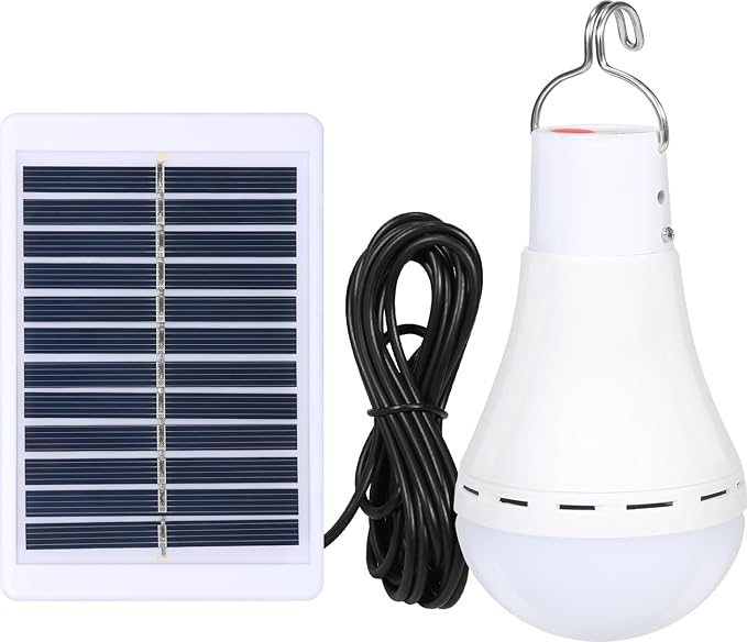 Solar Light Bulbs Solar Powered Light Portable Emergency LED Bulb Waterproof for Camping Tent Indoor Outdoor Shed Night Fishing Chicken Coop (1)