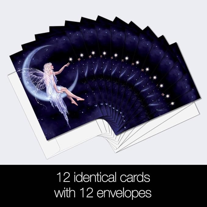 Tree-Free Greetings - All Occasion Cards - Artful Designs - 12 Greeting Cards + White Envelopes - Made in USA - 100% Recycled Paper - 4 x 6 - Birth of a Star (FS66493)