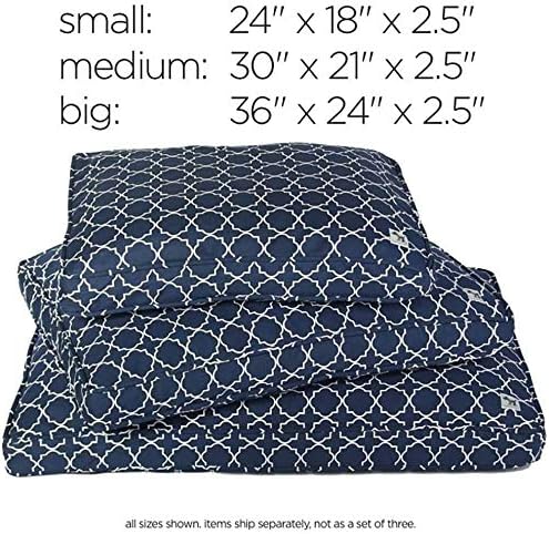 Molly Mutt Sheepy Wool Crate Mat - 100% Cotton Canvas Cover with Temperature-Regulating 100% Natural Wool-Filled Insert Dog Bed - Soft & Supportive Wool-Filled Bed - (36"x24"x2.5", Wild Horses)