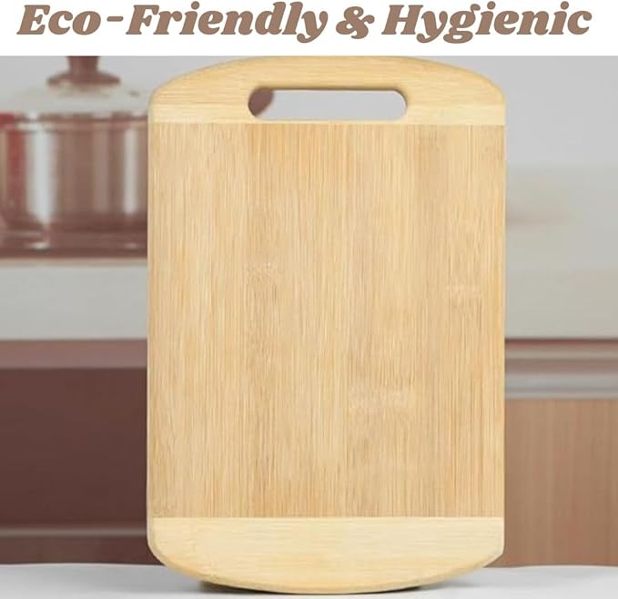 NS INC - Wooden Cutting Chopping board Organic Sustainable Premium Bamboo Wood