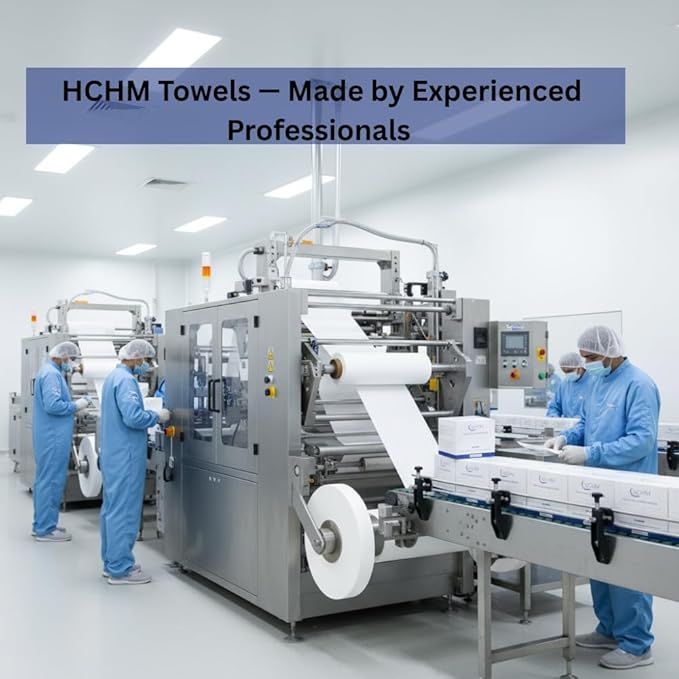 Hchm Face Towels, 10"×12" Disposable Face Towel, Face Towelettes XL, Ultra Soft Makeup Remover Dry Wipes, Thick Face Towel for Sensitive Skin, 100 Count (2 Pack)