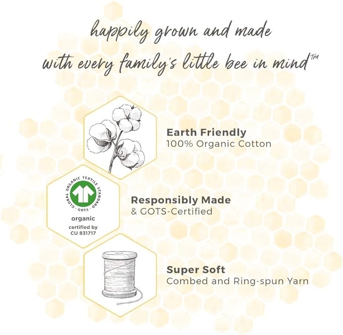Burt's Bees Baby Organic Cotton Fitted Crib Sheet, Breathable Baby Bedding, Infant and Toddler Bed Sheet for Boys and Girls
